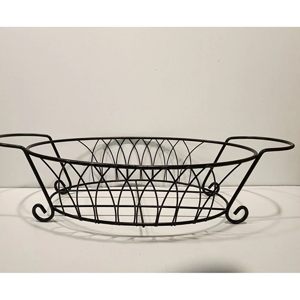 Temp-Tations Old World Blue  Oval 3.5‎ qt Casserole Dish with Lid  & Rack